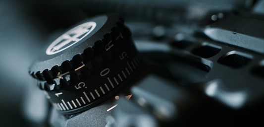 Close view of firearm control component